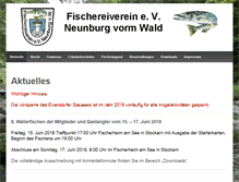 Tablet Screenshot of fischereiverein-neunburg.de